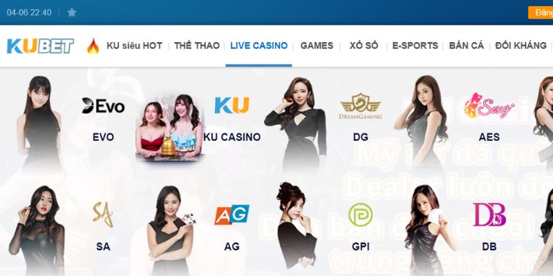 Casino Kubet có vị thế dẫn đầu thị trường cùng sự uy tín lâu năm