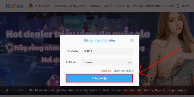 Thắc mắc khi đăng nhập Kubet