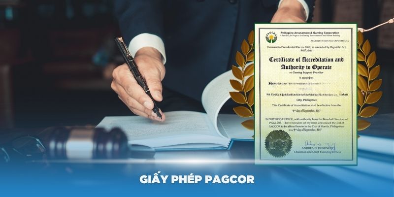 Giấy phép PAGCOR từ Philippines cực kỳ uy tín