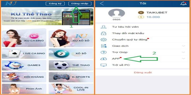 Quy trình nạp rút tiền không còn tốn quá nhiều thời gian khi tải app Kubet