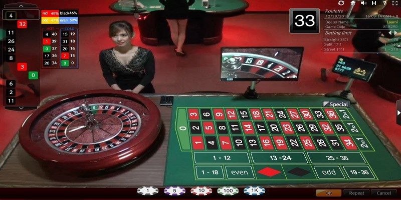 Cược Roulette theo màu sắc